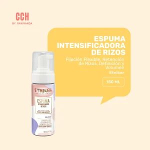 Espuma Intensificadora de Rizos con termoprotector Etniker 150ml- Fijación media (3/5)