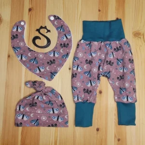 Conjunto recién nacido polillas