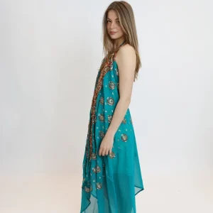 Vestido joya azul 022