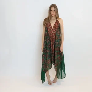 Vestido joya verde 049
