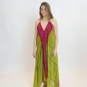 Vestido joya verde 039