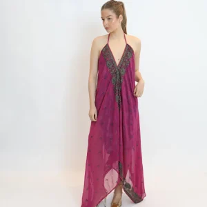 Vestido joya rosa 079