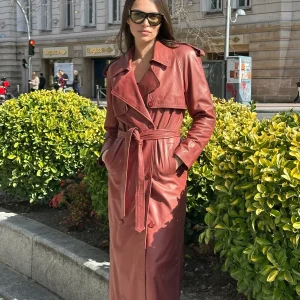 Gabardina Cris granate