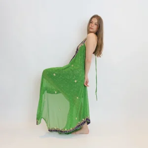 Vestido joya verde 046