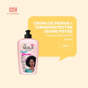 Crema de peinar con termoprotector 3 en 1 skala divino potao 250 gr - Reparación/ textura media