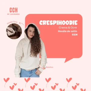 Crespi Hoodie Sin Cremallera - Capota en satin
