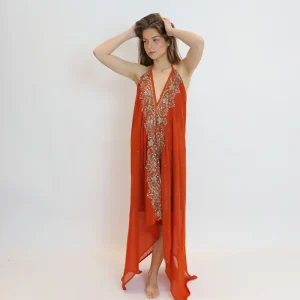 Vestido joya naranja 152