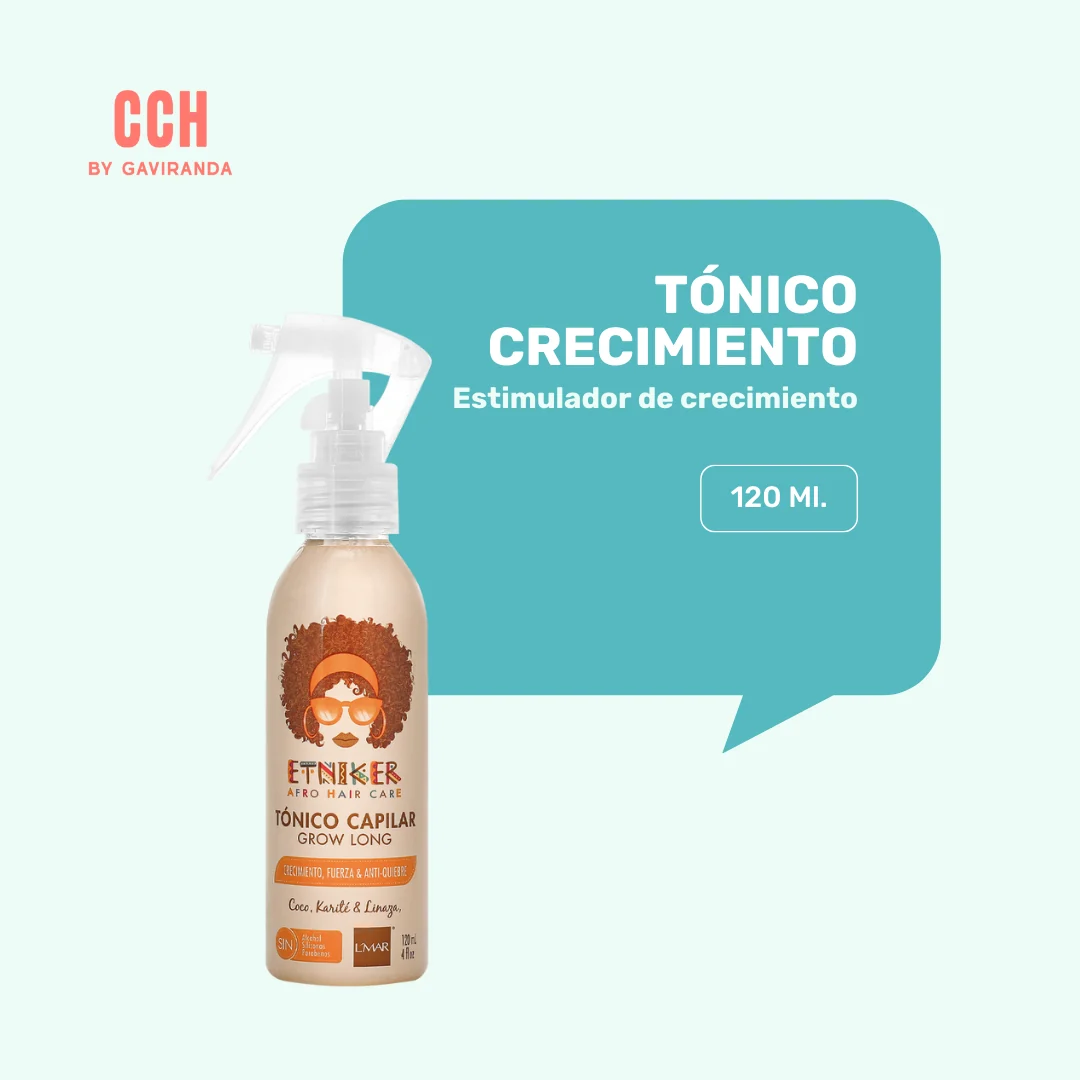 Tónico Capilar crecimiento ETNIKER 120ml -- Crecimiento/transición