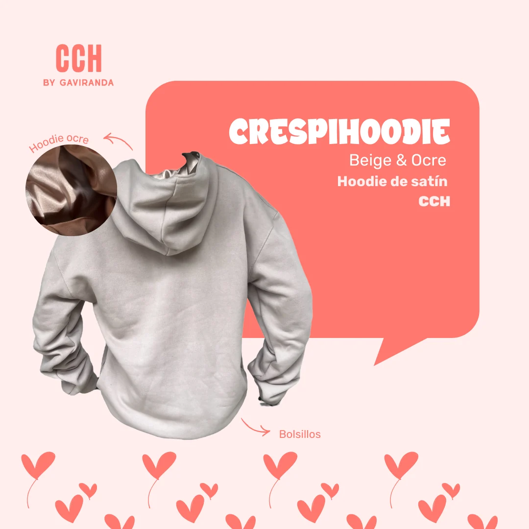 Crespi Hoodie Sin Cremallera - Capota en satin - Imagen 3