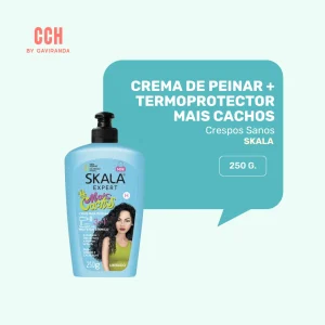 Crema de peinar con termoprotector 3 en 1 skala mais cachos 250 gr - NUTRICIÓN / textura ligera