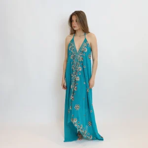 Vestido joya azul 044