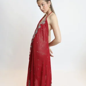 Vestido joya rojo 265