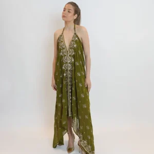 Vestido joya verde 117