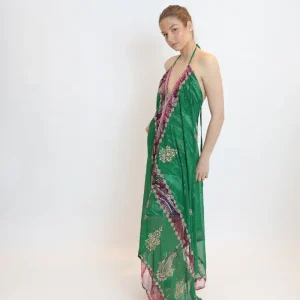Vestido joya verde 100