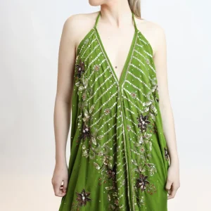 Vestido joya verde 116