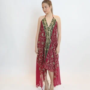 Vestido joya rojo 069