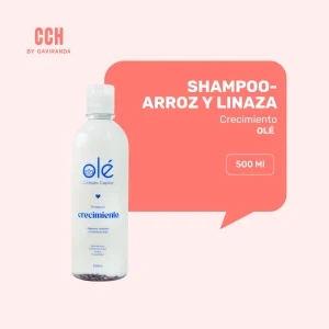 Shampoo Olé Arroz y Linaza 500 ml - CC seco