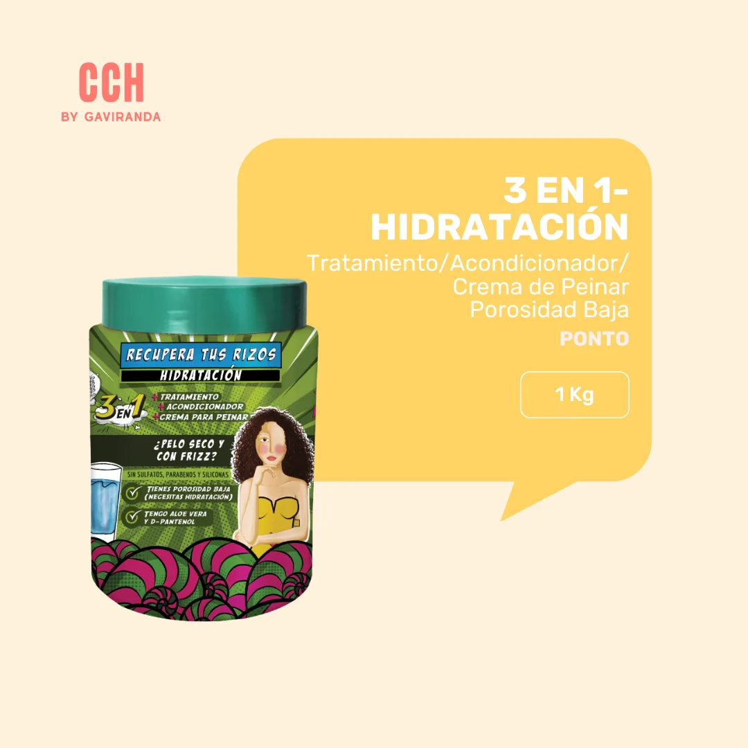 Tratamiento 3 en 1 ponto hidratación 1 Kilo – Hidratación/ textura ligera - Imagen 2