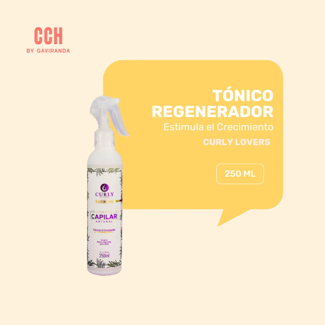 Tónico regenerador capilar Curly Lovers 250ml – Crecimiento - Imagen 2