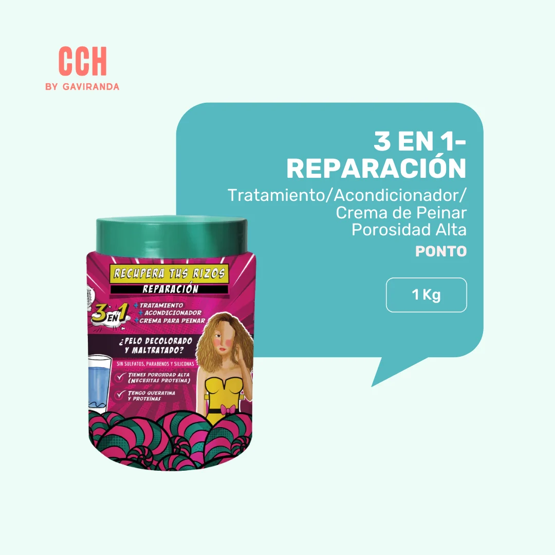 Tratamiento 3 en 1 ponto reparación 1 Kilo - Reparación/ textura media - Imagen 2