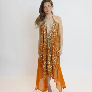 Vestido joya naranja 168