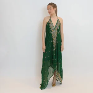 Vestido joya verde 108