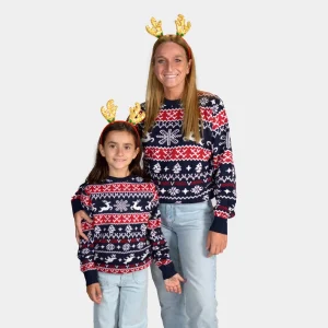 Jersey de Navidad para Familia Renos y Motivos Navideños