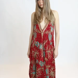 Vestido joya rojo 020