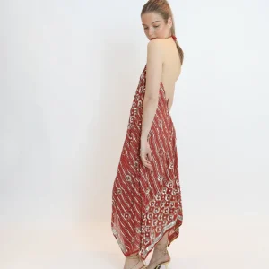 Vestido joya naranja 089