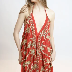 Vestido joya rojo 155