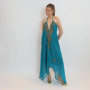 Vestido joya azul 106