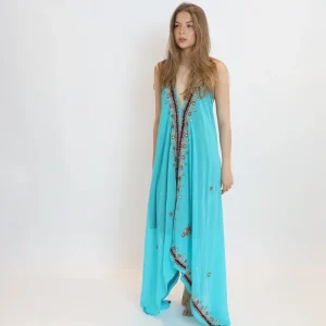 Vestido joya azul 050