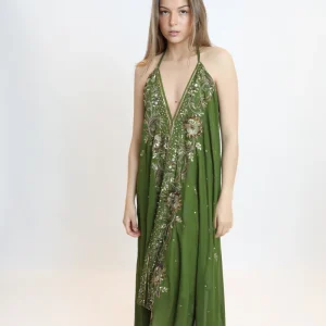 Vestido joya verde 246