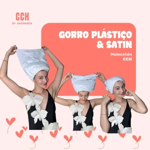 GORRO PLÁSTICO Y SATIN