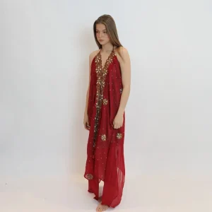 Vestido joya rojo 136