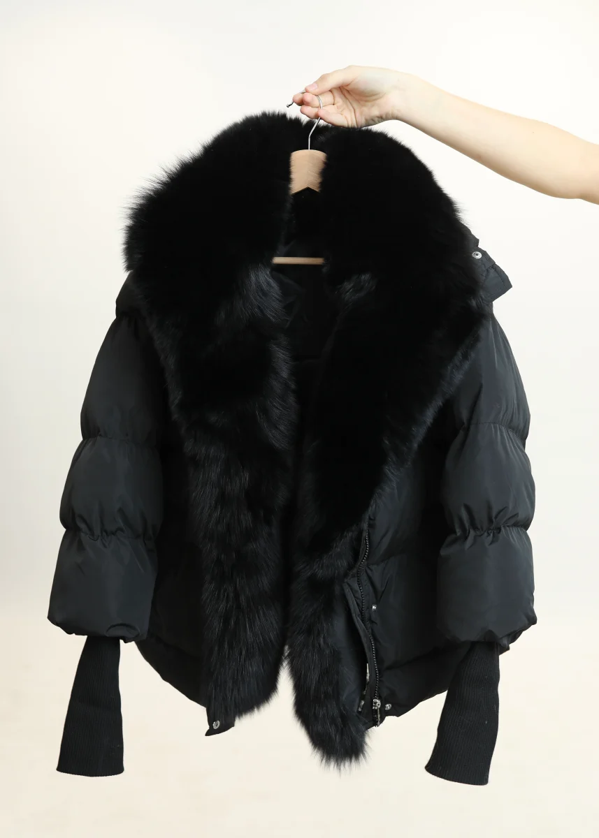 Abrigo BROOKLYN total black - Imagen 9