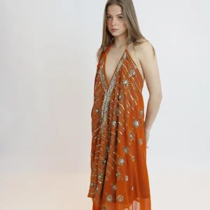 Vestido joya naranja 149
