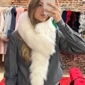 Cuello especial de zorro (blanco)