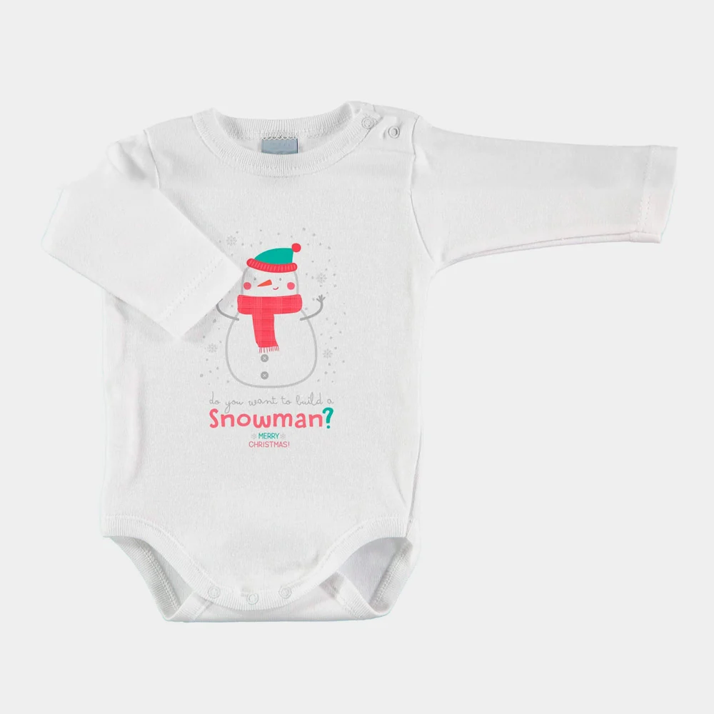 Body de Navidad para Bebé Muñeco de Nieve - Imagen 2