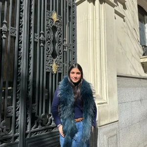 Estola WAKANA azul eléctrico