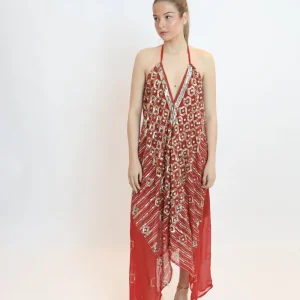 Vestido joya rojo 087