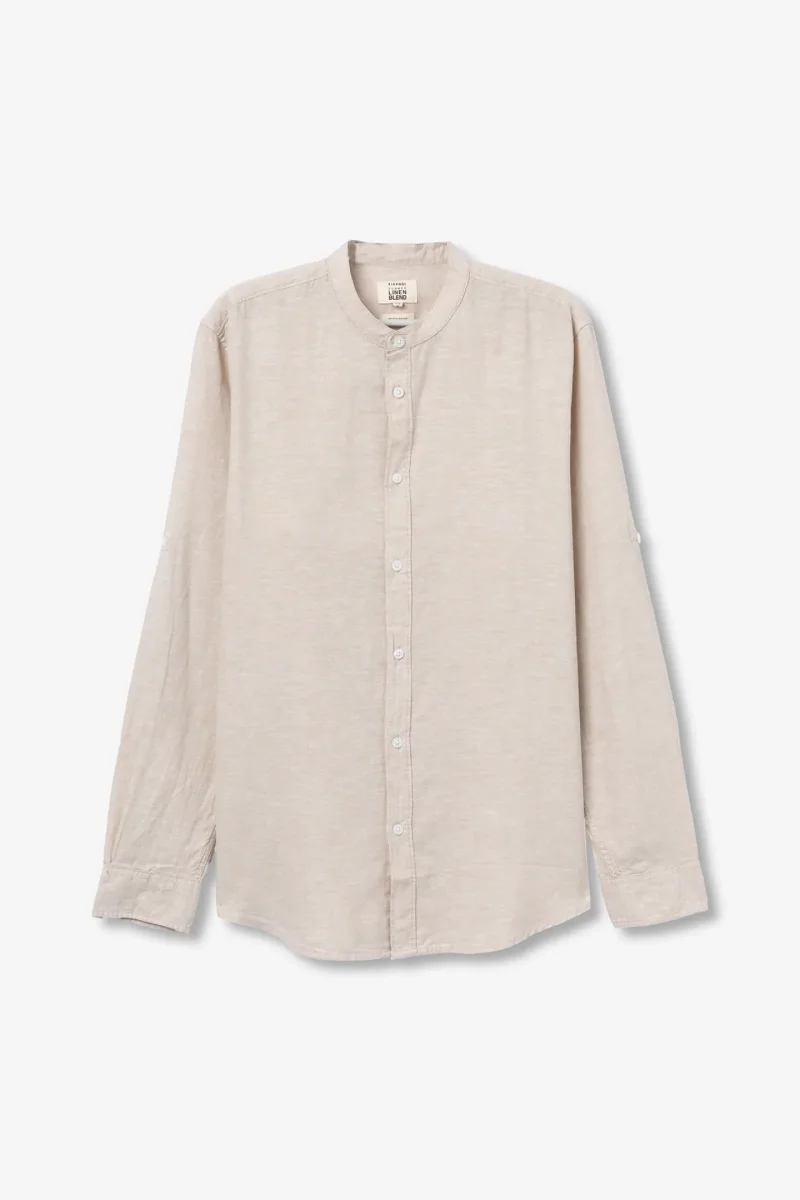 Camisa Lino Cuello Mao - Imagen 6