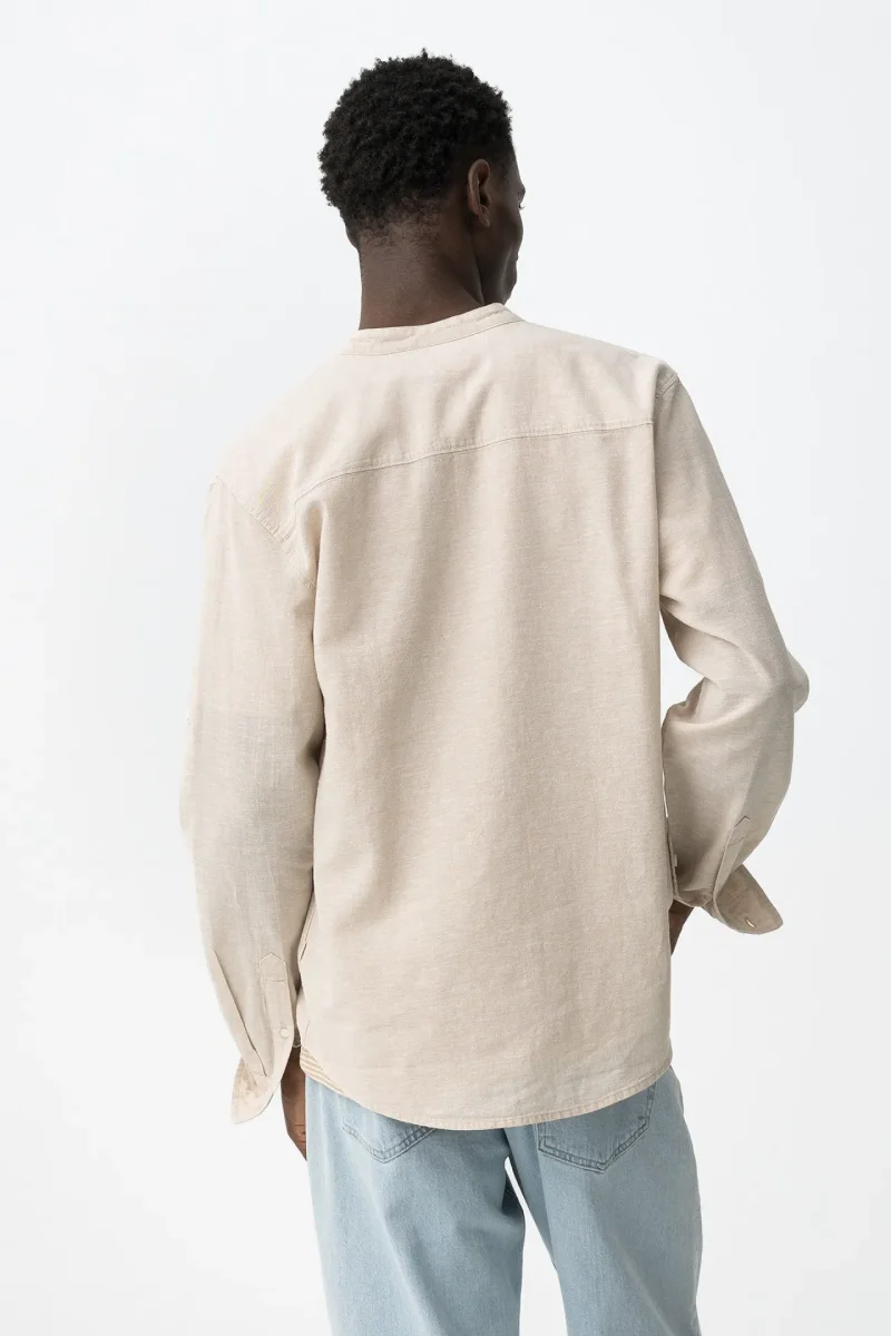 Camisa Lino Cuello Mao - Imagen 3