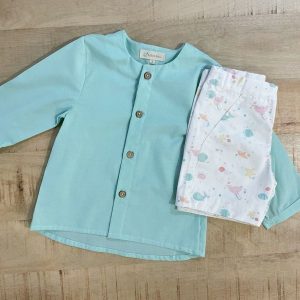 Camisa Niño Agua Marina
