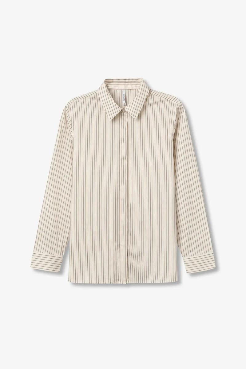 Camisa Rayas Beige - Imagen 7