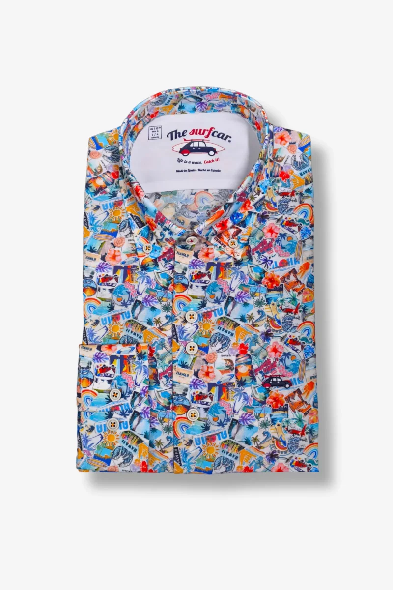 Camisa Pegatinas Beach - Imagen 3