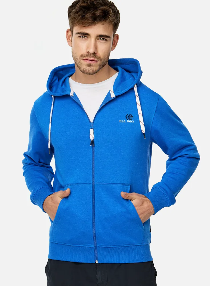 Chaqueta Azul con Capucha