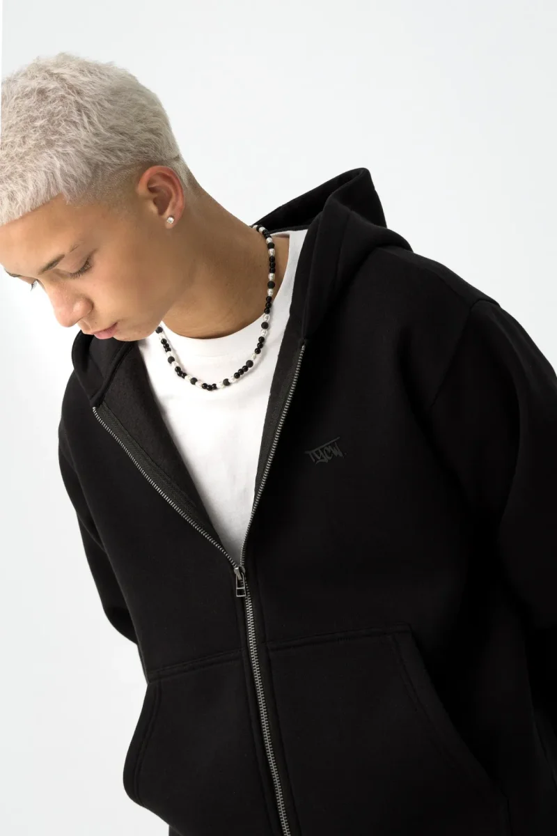 Chaqueta Negra con Cremallera - Imagen 3