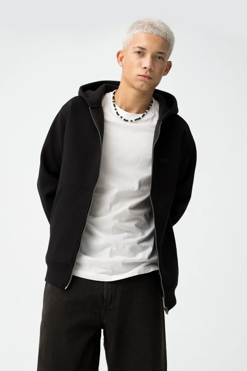 Chaqueta Negra con Cremallera - Imagen 2