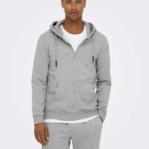 Chaqueta Gris con Capucha